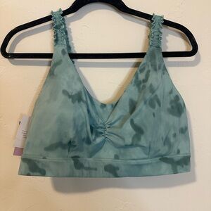 JoyLab Green Tie-Dye Bra